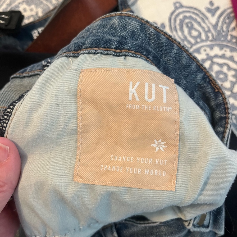 KUT - Rose Button Front Pocket Skirt - Picture 4 of 5